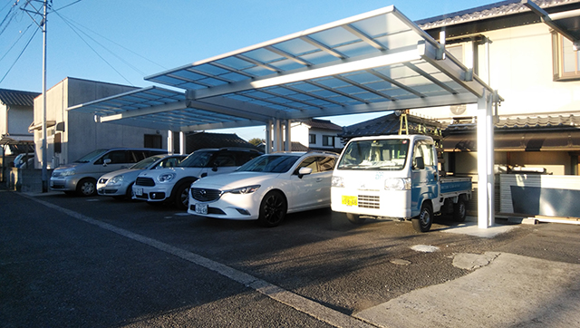 カーポート施工後の写真